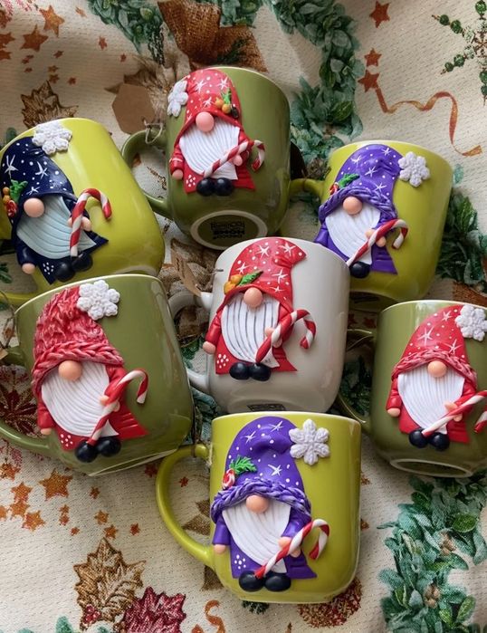 Чаши и буркани с полимерна глина