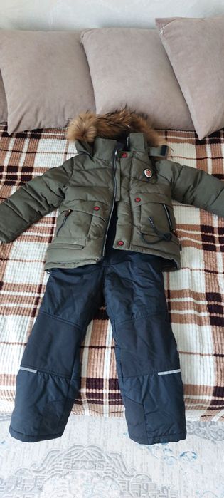 Зимняя детская куртка с комбинезоном КИКО.