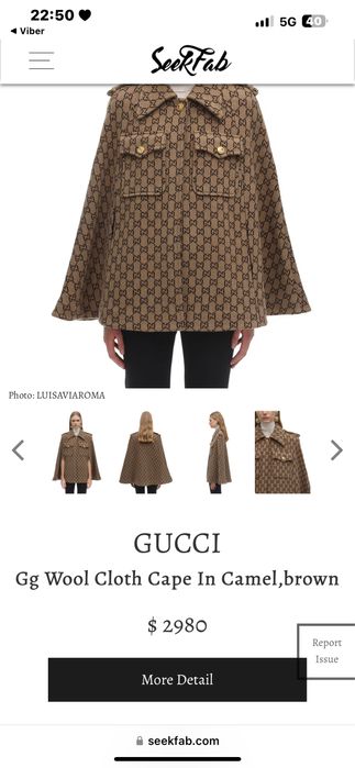Дамска оригинална пелерина GUCCI