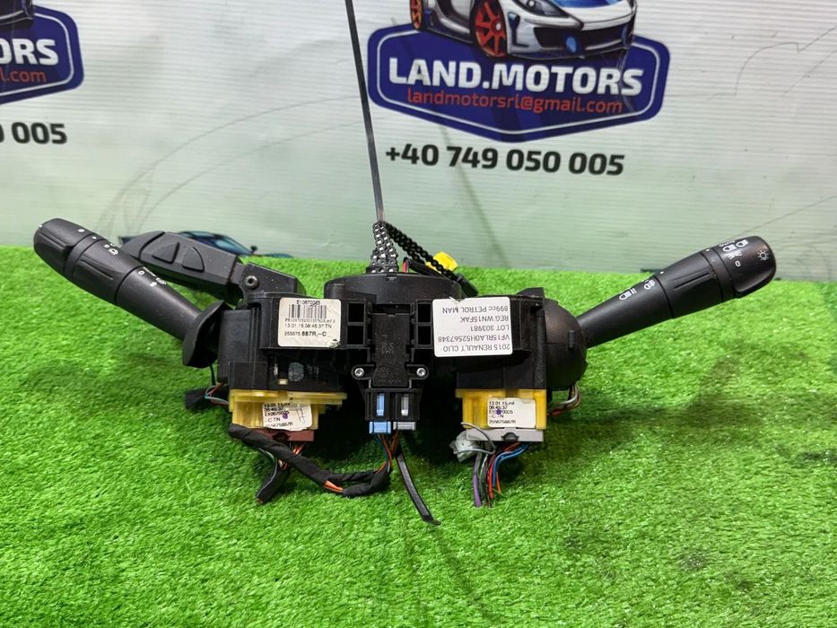 ANSAMBLU MANETE COMENZI VOLAN + SPIRA RENAULT CLIO IV 2015 1.0 BENZINA TCE COD OEM 479457095R 255675887R 2012-2019