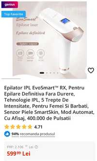 Epilator IPL EvoSmart™ RX,