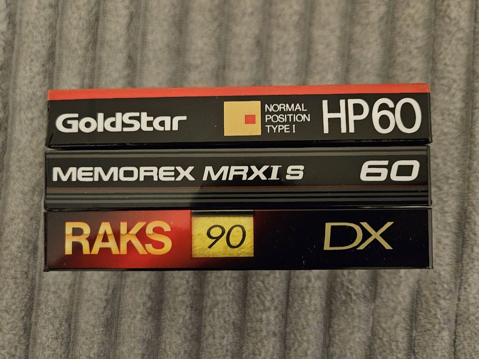 3 Casete audio Memorex RAKS Goldstar