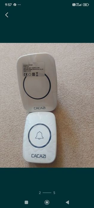 Vând sonerie cu telecomandă