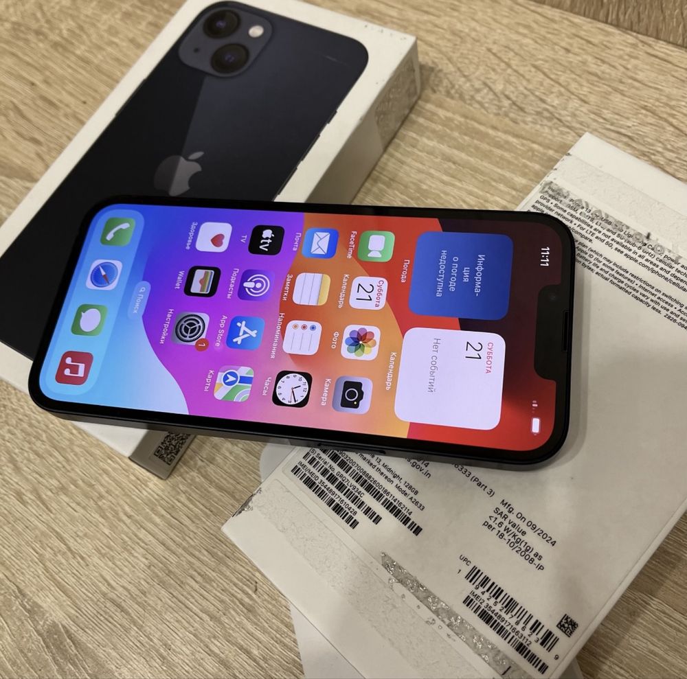 Iphone 13, айфон 13, телефон в идеальном состоянии
