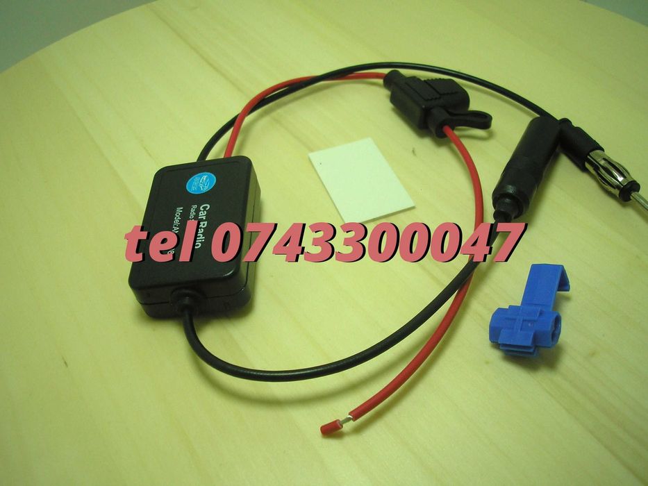Amplificator De Semnal Antena Radio Auto Fm 12v