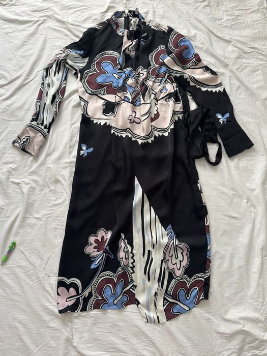 Rochie cu pliu in fata midi brand Reiss