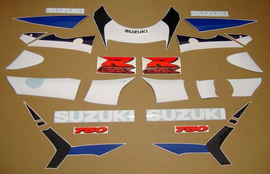 Стикери Сузуки GSXR 750 Srad 1996г.-1999г. Suzuki лепенки срад 1998