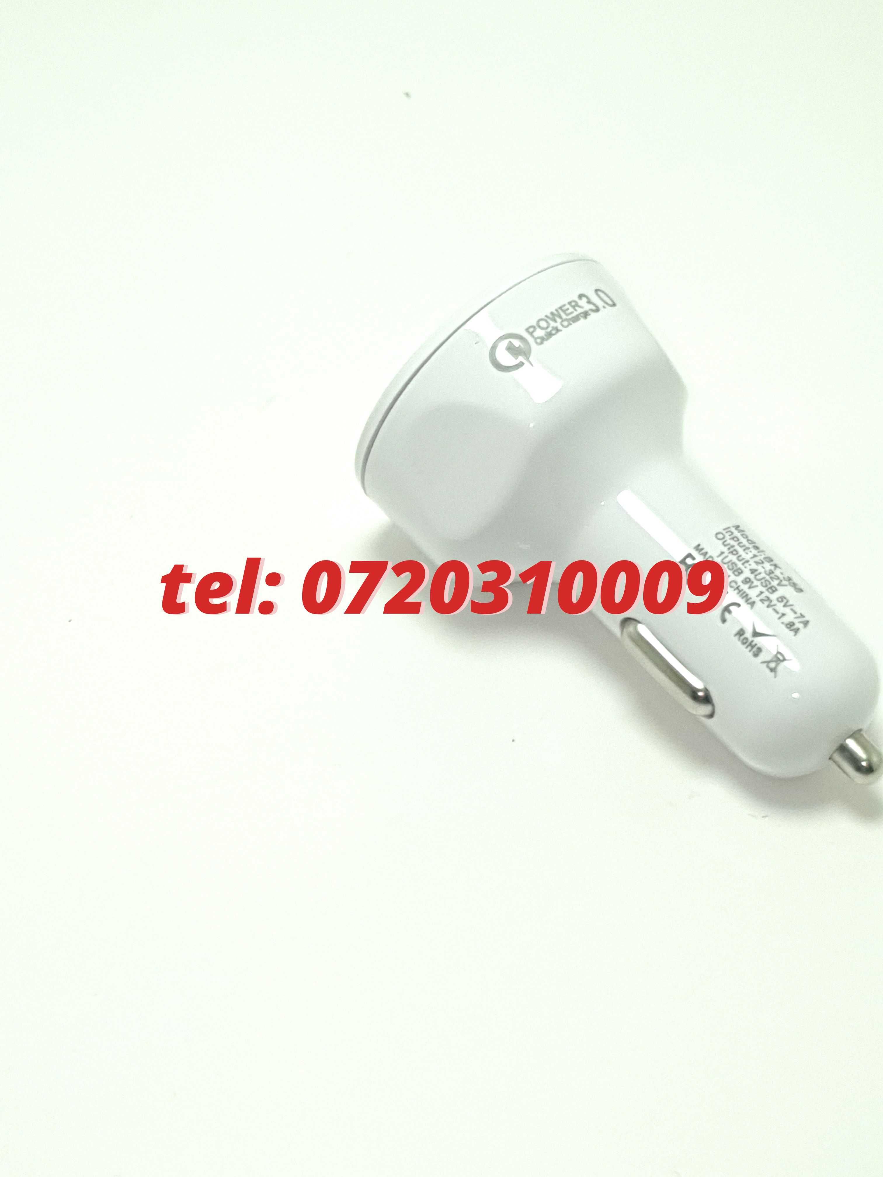 Superfastcharge Incarcator Auto Cu Patru Porturi Usb Partycharge