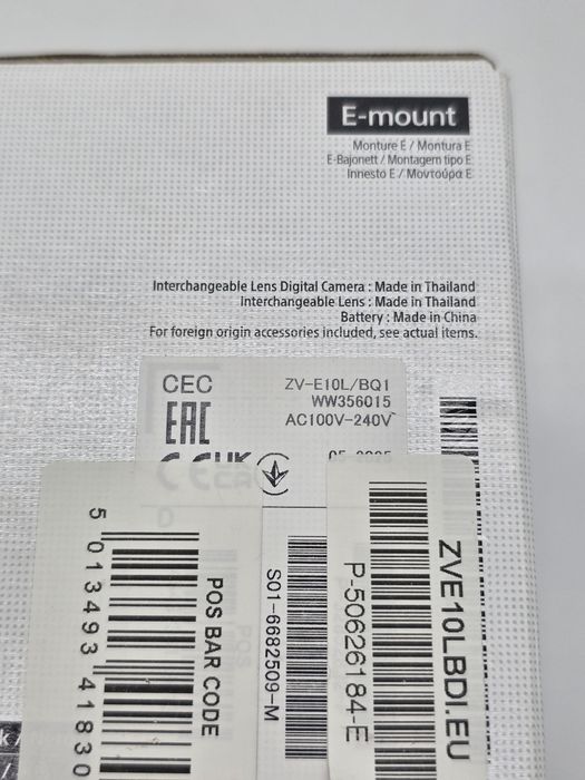 Sony Alpha ZV-E10 cu obiectiv 16-50 mm F/3.5-5.6, PRODUS SIGILAT