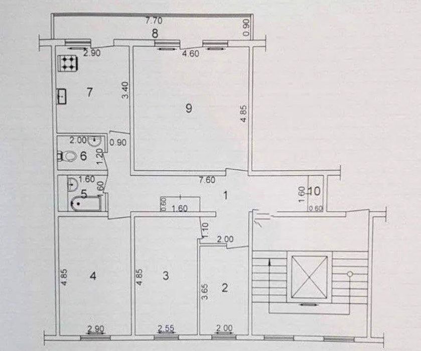 4/3/9 100м2 Дархан физкультурный институт