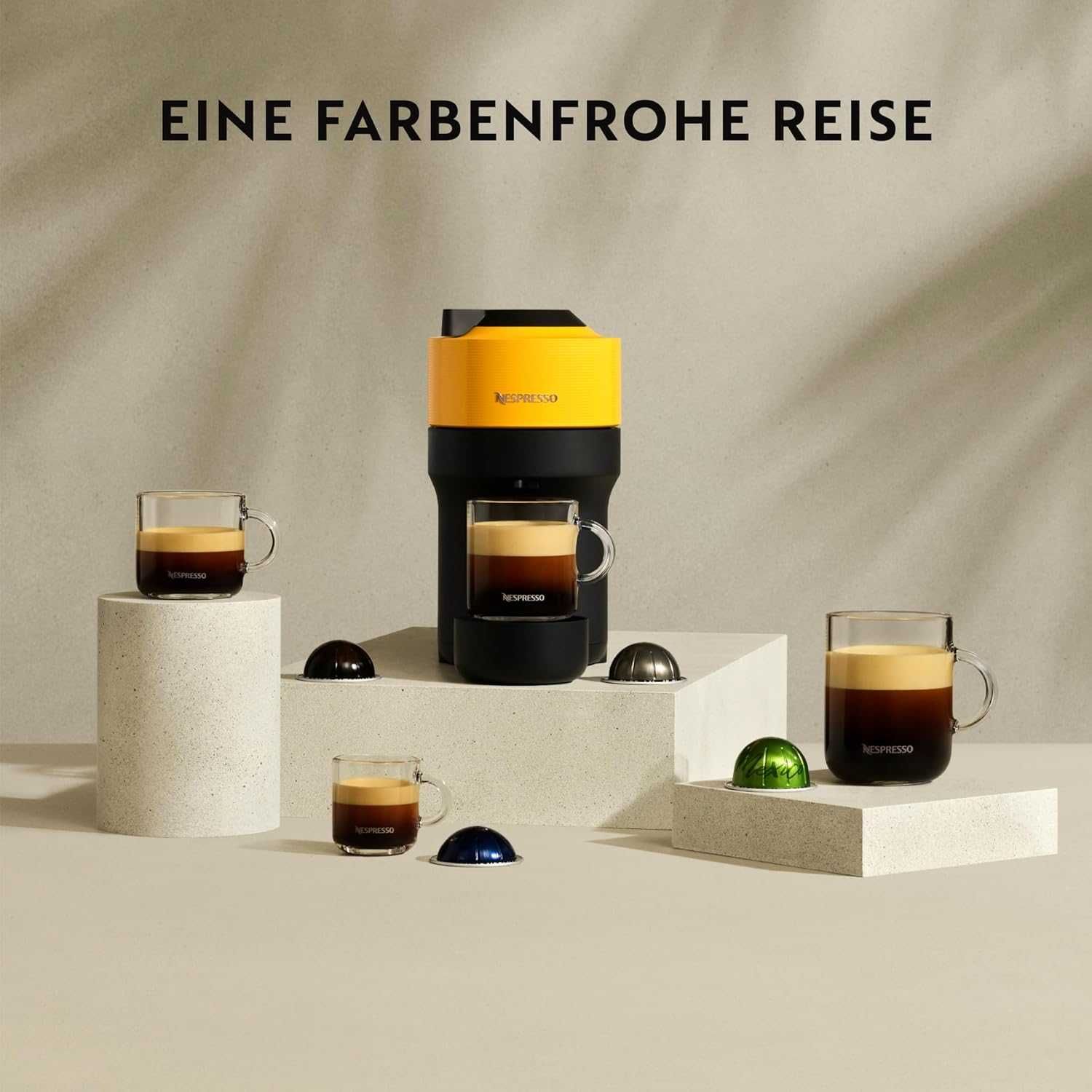 Еспресо машина Nespresso by De'Longhi Vertuo Pop ENV90.B, Черен