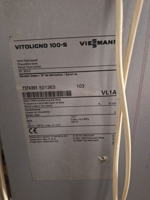 Centrala termica Viessmann Vitoligno 100-s de 25 KW