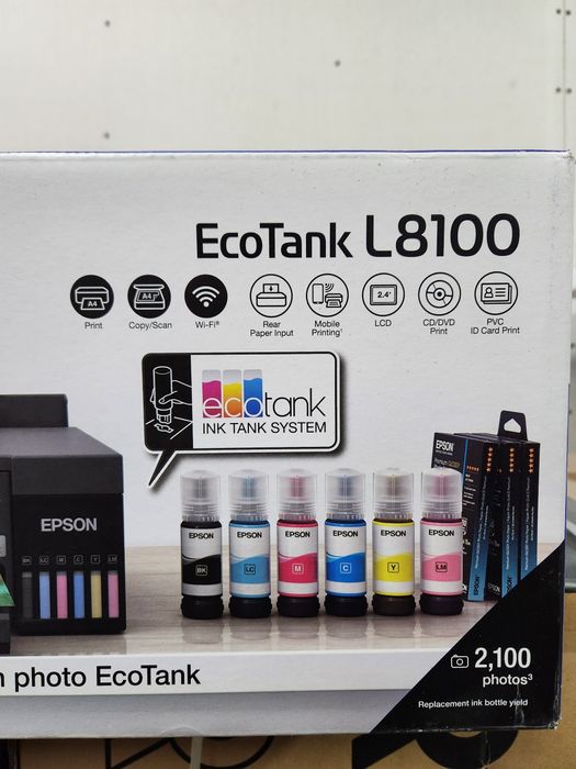 Mega aksiya Epson L8100 3 tasi 1 da 6 ta rang