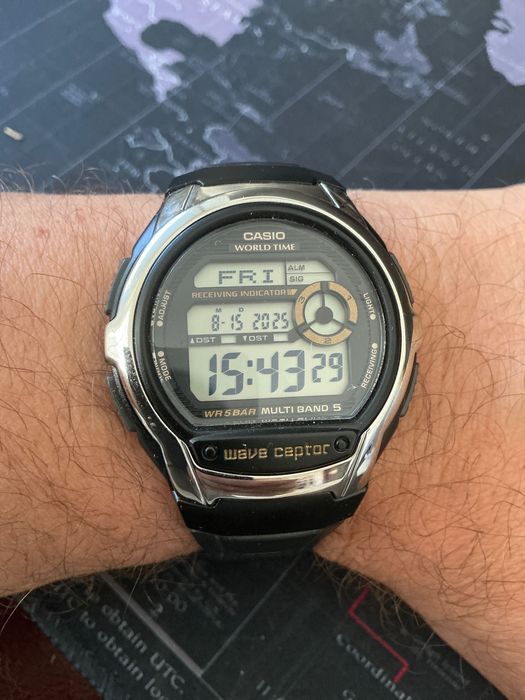 Ceas Casio World time, Waveceptor, Quartz