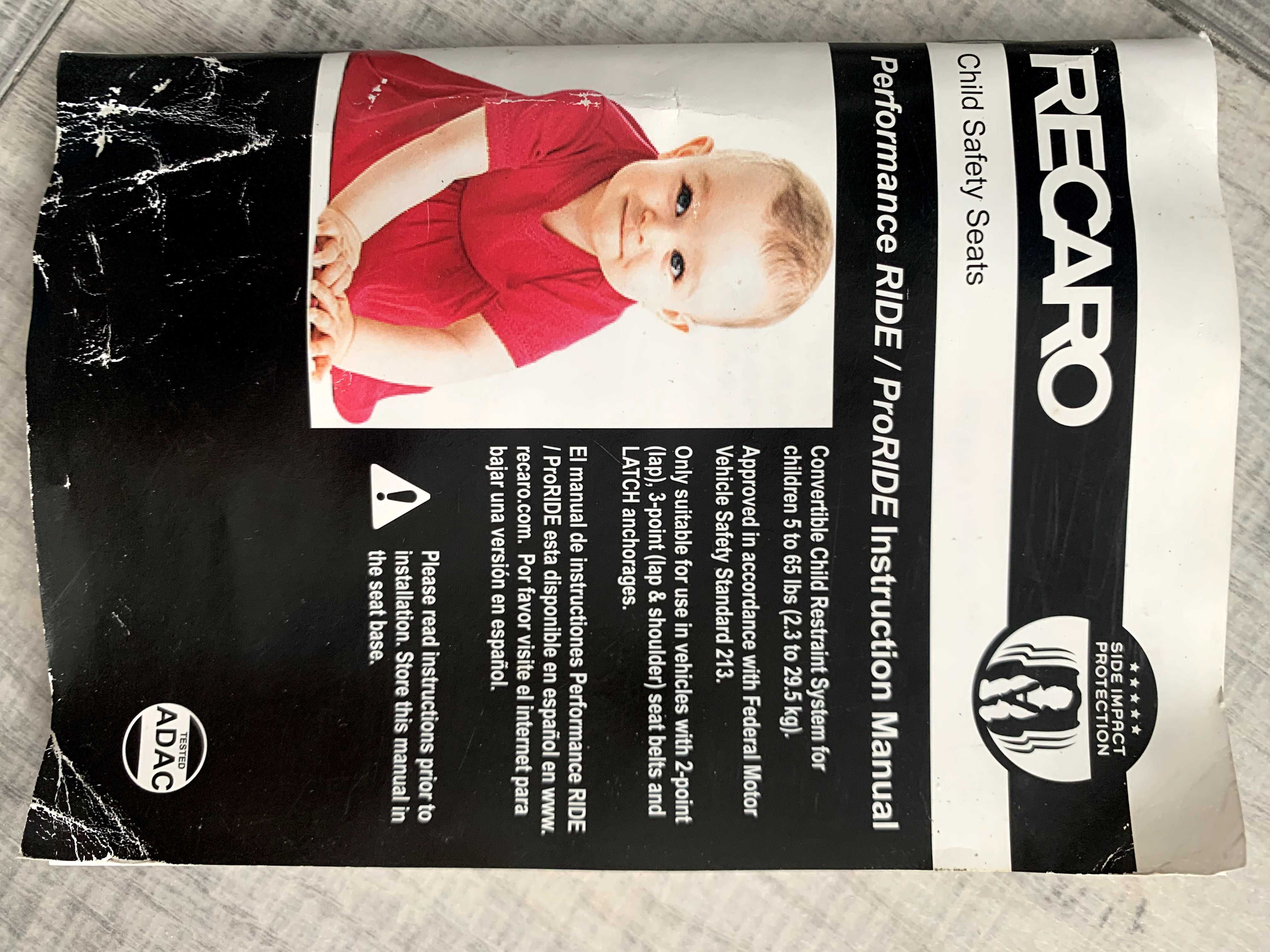 Scaun Auto Copii Recaro Isofix stare exeptionala! Cumparat din USA