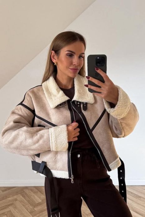 Късо толло яке по модел на Зара