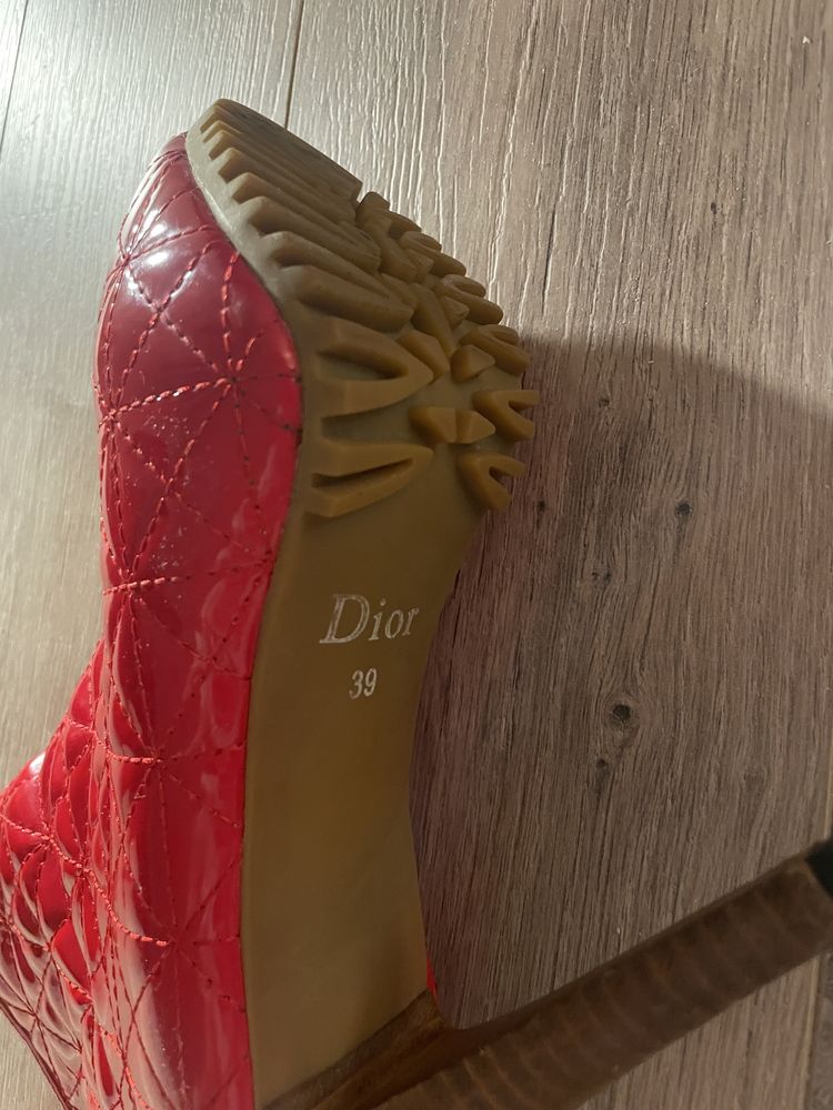 Botine Dior piele lacuita
