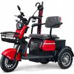 Триместна електрическа триколка С2+ 1500W, 5 батерии - 60V, 20Ah