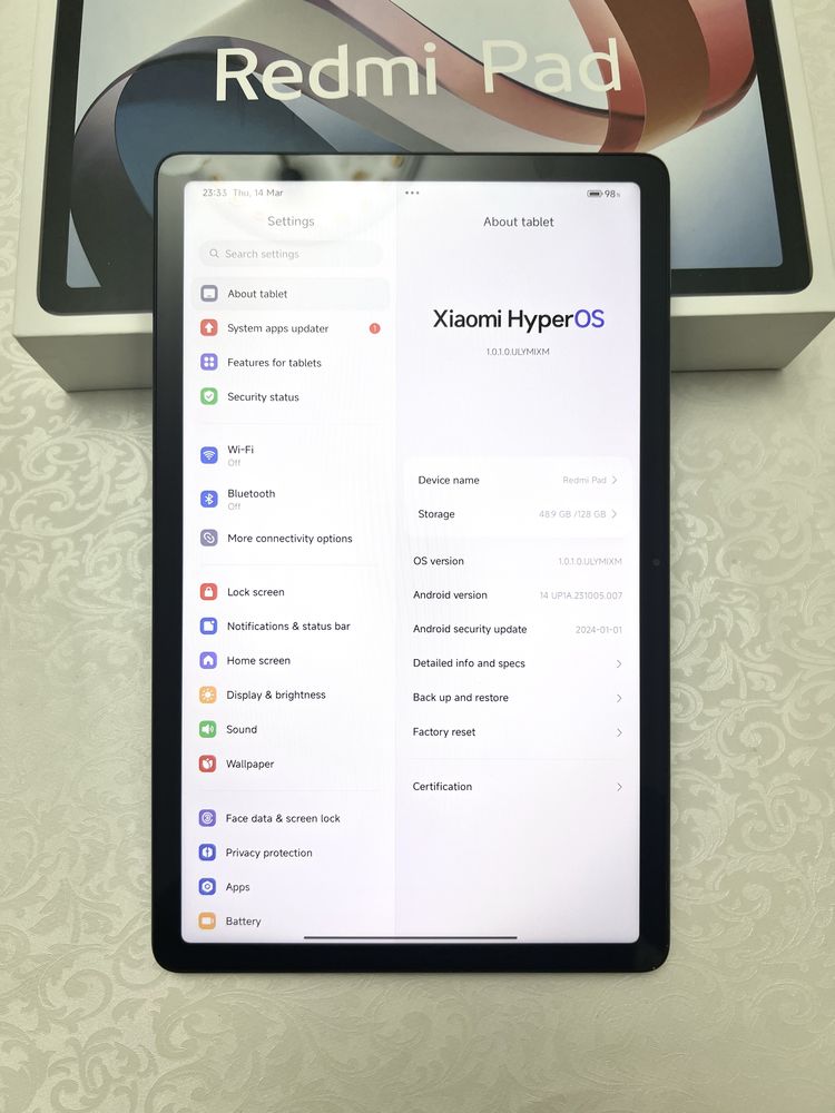 Планшет Xiaomi Pad 4/128gb