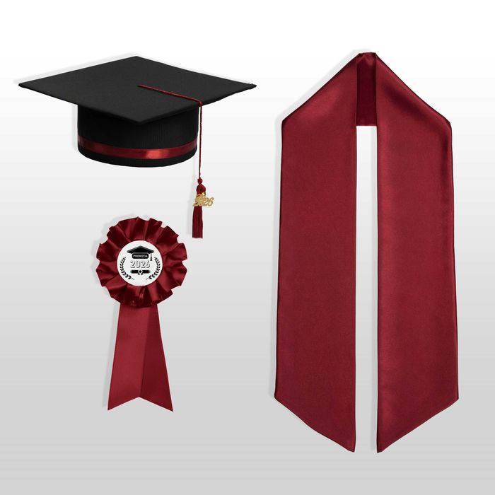 Toca, Esarfa si Cocarda, Set Nepersonalizat, Visiniu, Liceu, Facultate