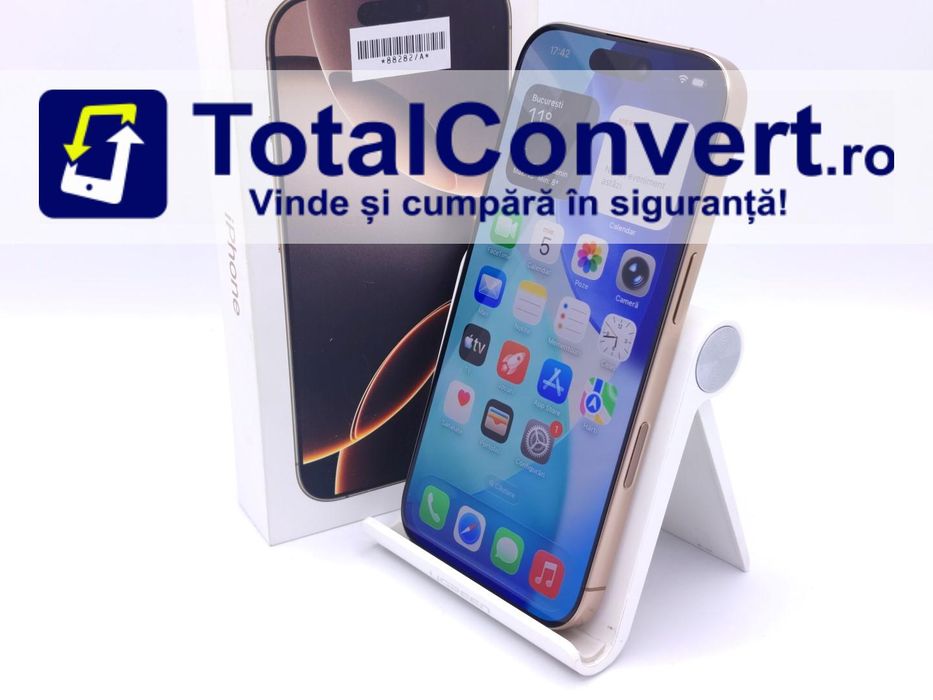 Apple iPhone 16 Pro 128GB Desert Ttanium, Garantie 24 luni | #D88282