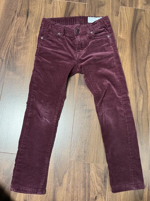 Pantaloni catifelati reiati Polar B -visiniu