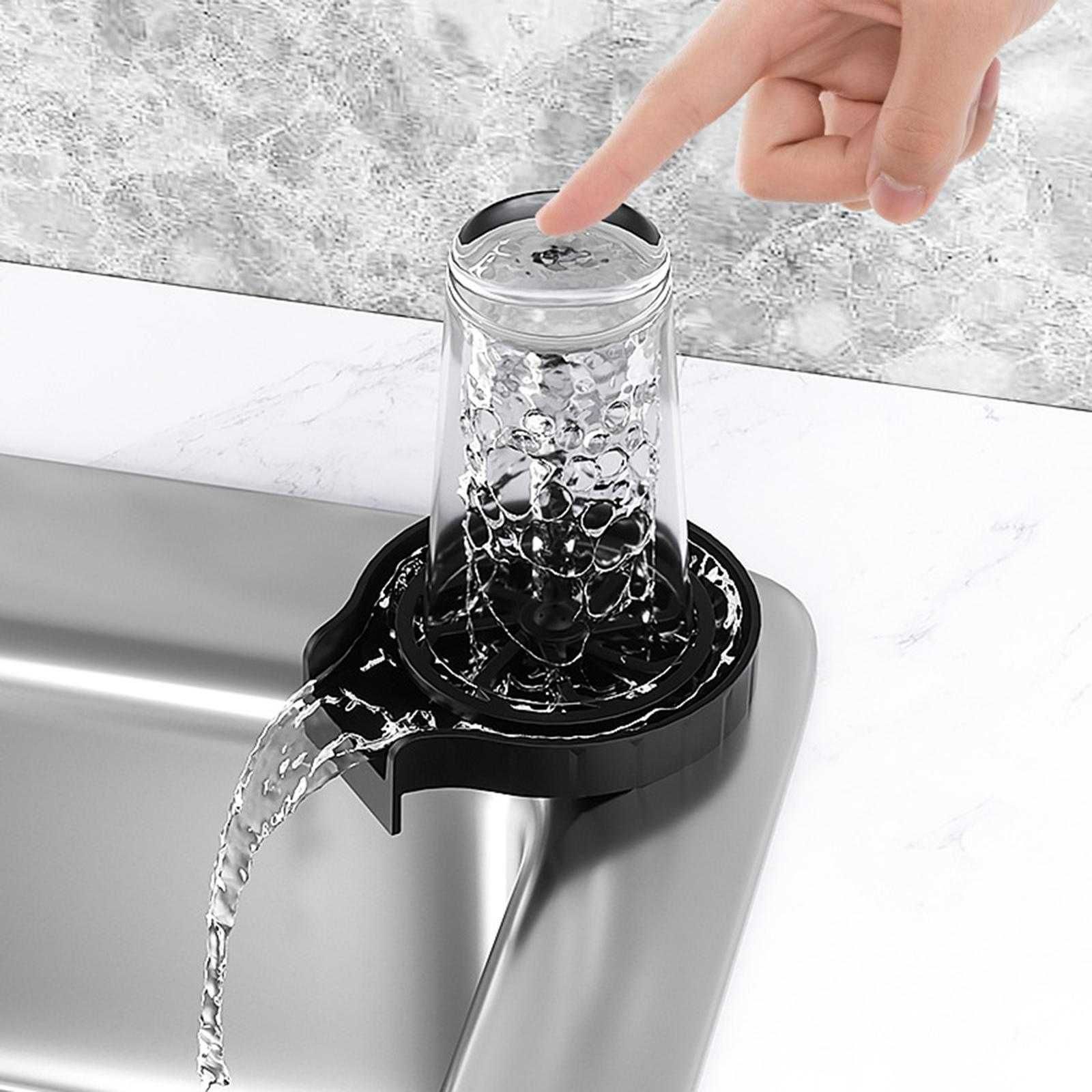 Уред за миене на чаши с налягане/включени връзки/закрепване на мивката