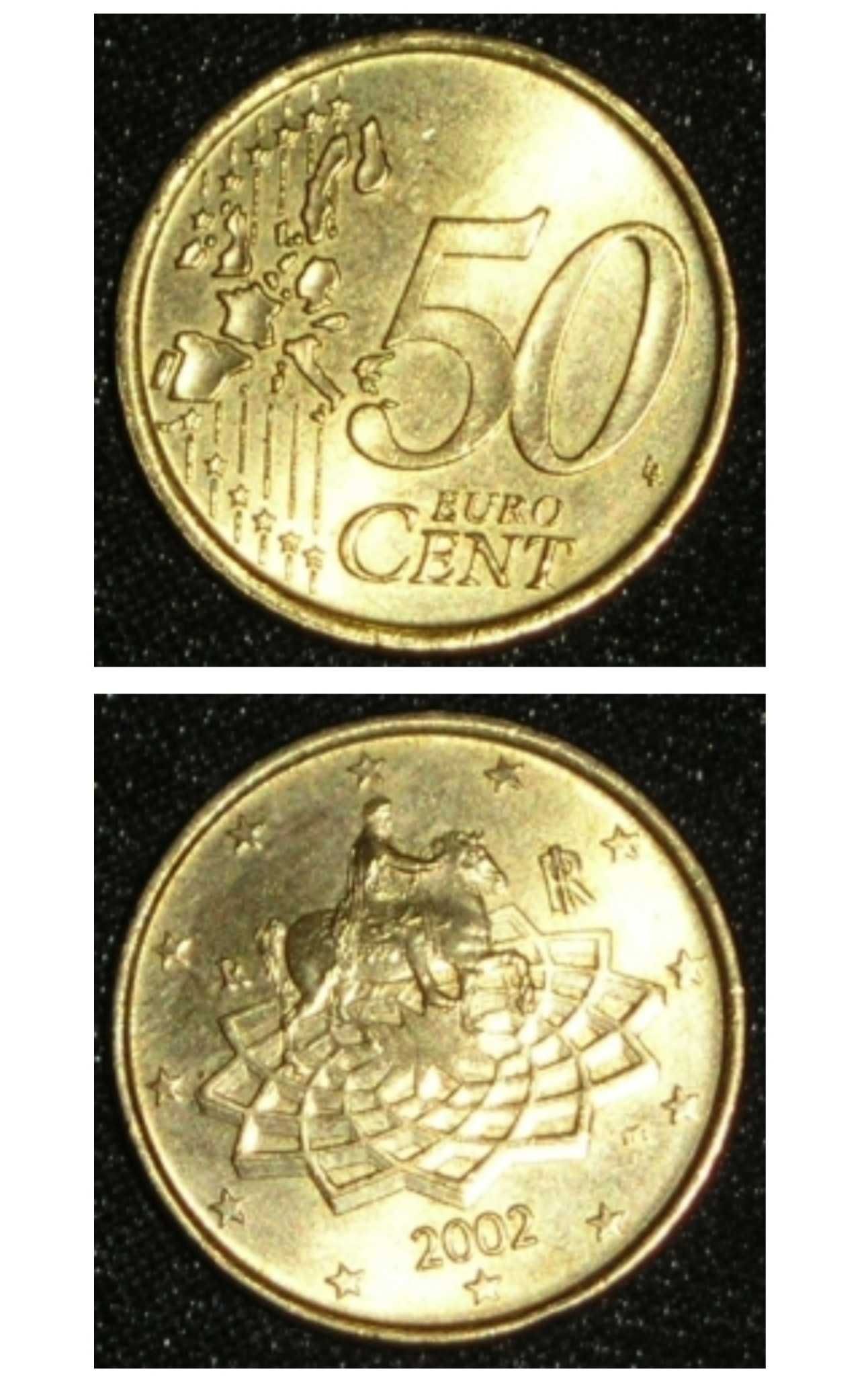 Moneda rara 50 eurocent aur nordic