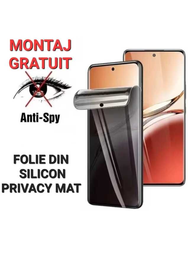 Folie Silicon Privacy Mat Xiaomi Redmi Note 12 Pro 13T 14 15 Pro Ultra