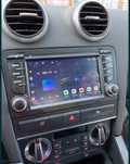 Navigatie Android Audi A3 Carplay Waze YouTube GPS BT casetofon