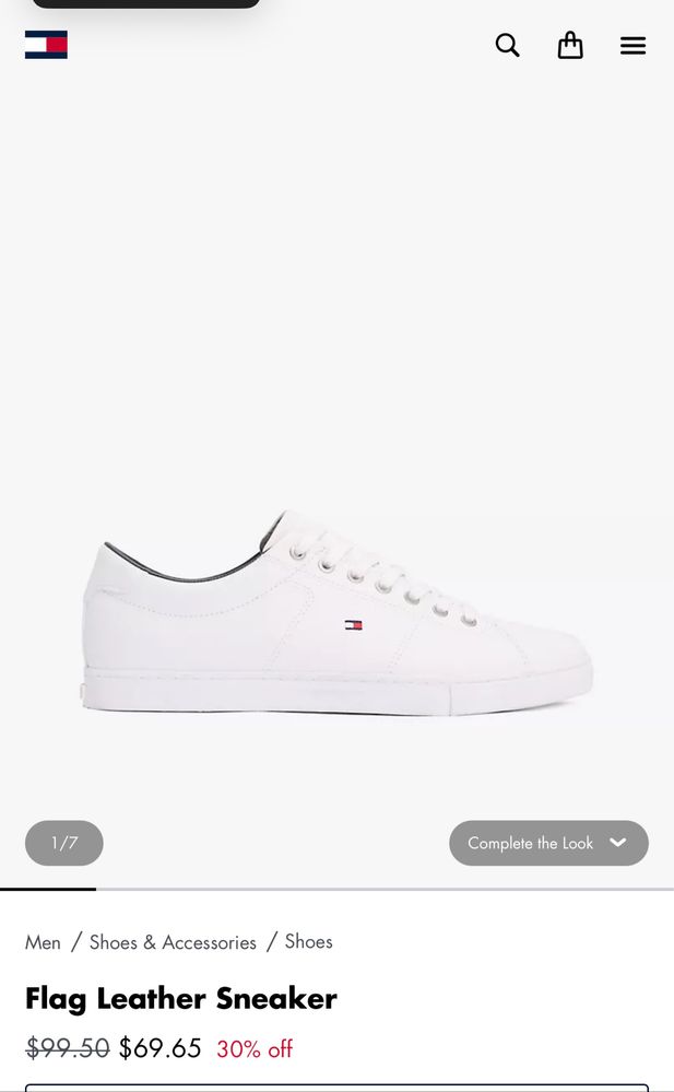 Кеды Tommy Hilfiger