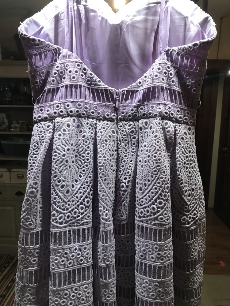 Rochie Chi Chi London Violet din dantela spartă