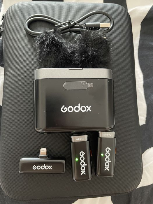 Godox WES1 KIT2 Sistem Wireless Microfon Dual 2.4 Ghz iOS