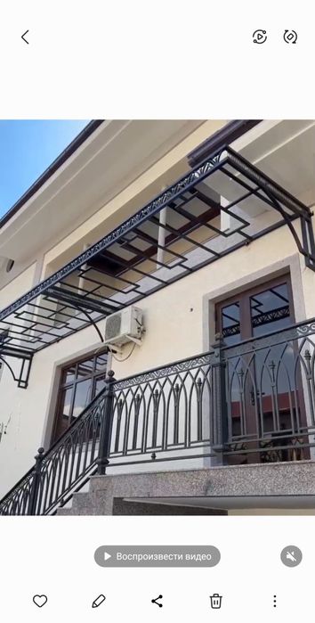 Лексан навесы Художественной ковки.й