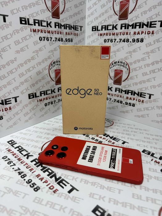 BLACK AMANET P2 • Motorola EDGE 50 Neo • 512GB Stocare • 12GB Ram