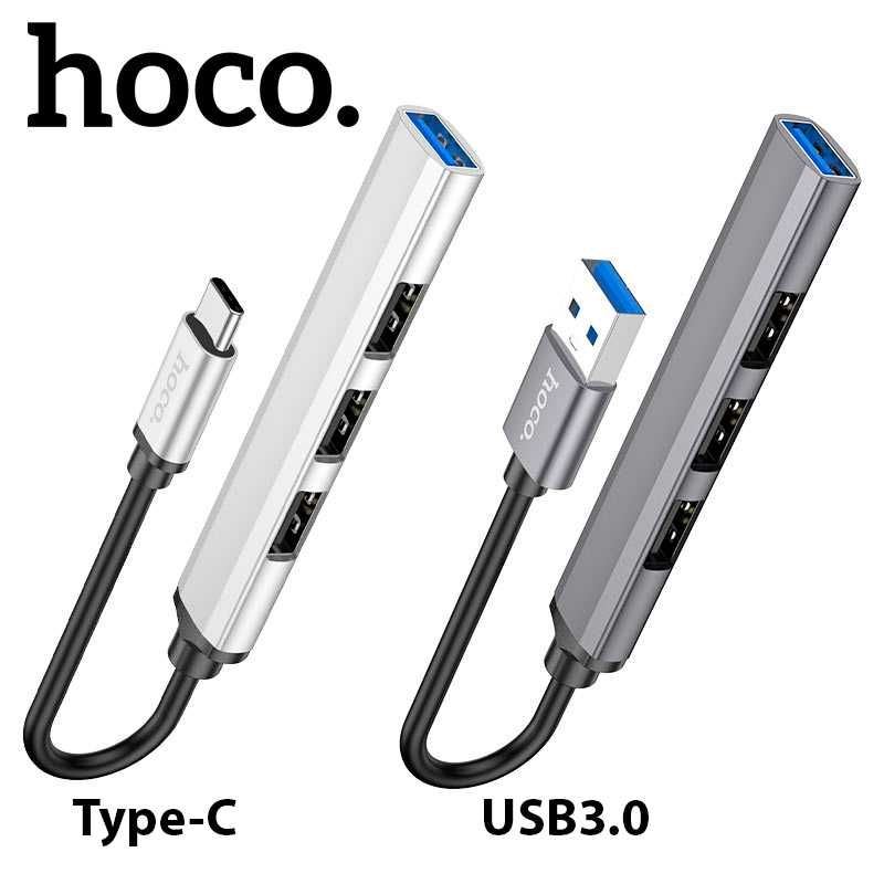 Hoco HB26 Type-C Hub USB3.0+USB2.0 support up to 1Tb hard drive