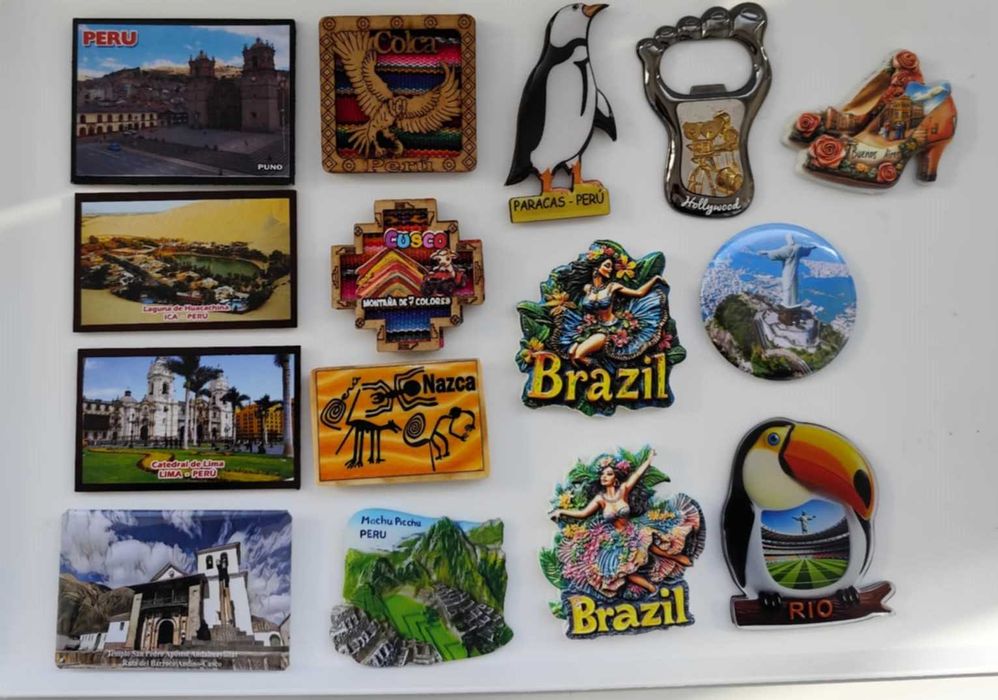 Магнити за хладилник от Европа, Азия, Африка и Южна Америка