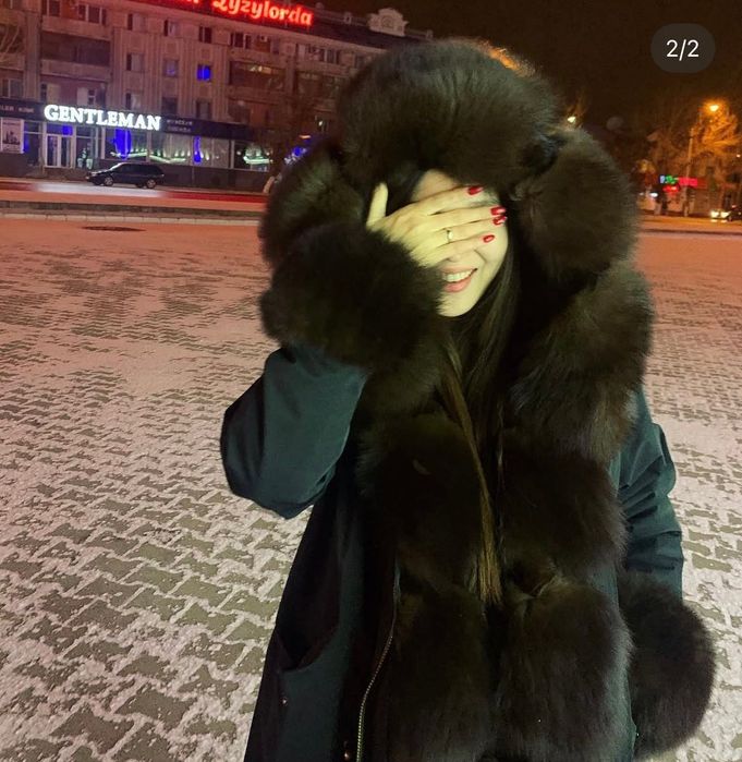 Парка 42/44 размер хаки цвет