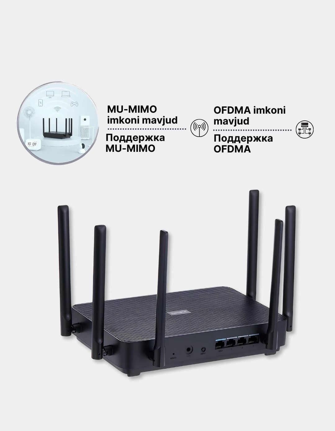Xiaomi Router AX3200-Супер скорост WiFi6.+доставка узб.m.u