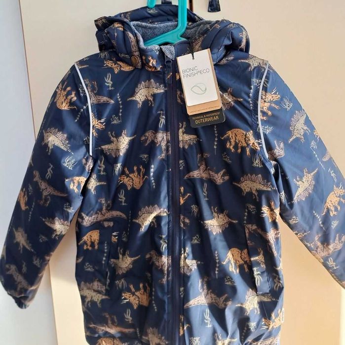 Ново зимно яке с динозаври за момче 110-116см