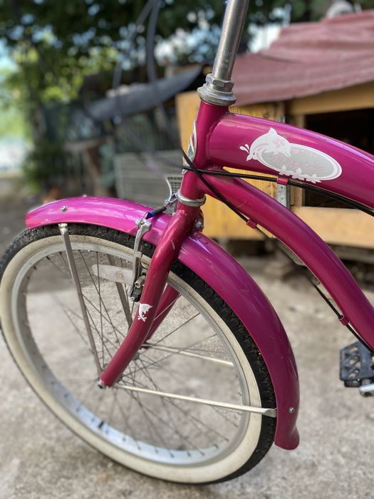 Bicicleta roz de vanzare