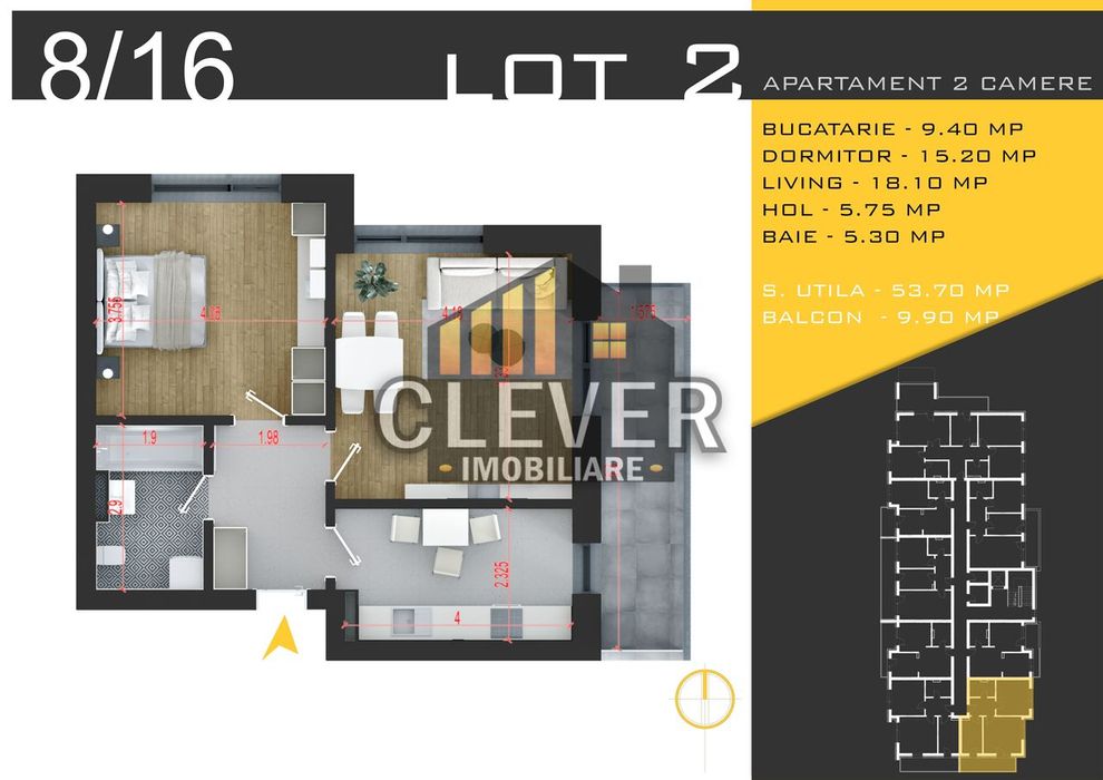 Apartament 2 camere decomandate Th. Pallady Comision 0