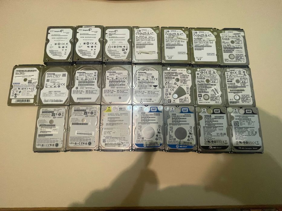 22бр. - 6,6 TB ЛОТ Хард дискове 2.5" SATA HDD за лаптоп или външен HDD
