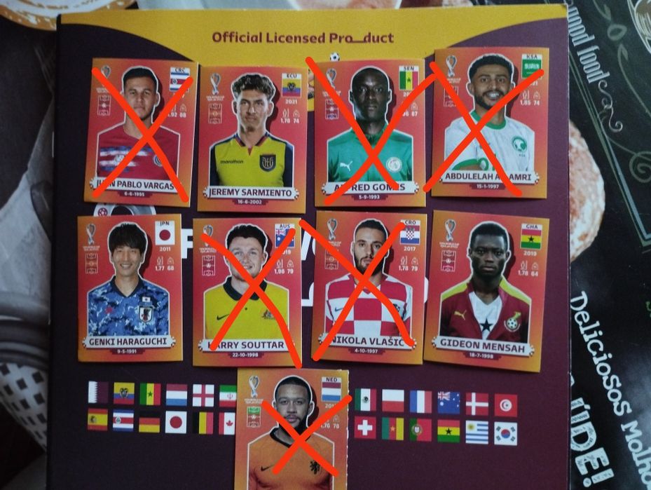 Разменям стикери от световното първенство в Катар