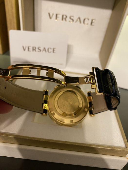 Versace V-Race GMT Alarm 46mm Gold Plated 18K