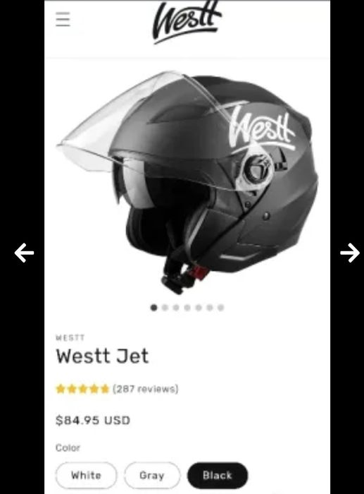 Каска westt jet черна