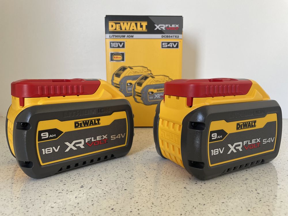 DeWALT FLEXVOLT Set 2 Baterii 9AH. DCB547X2 XR. Original, Nou !