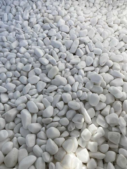 Камень декоративный Мрамор чистая галька