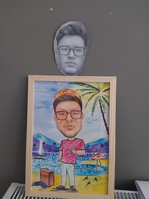 Portrete, caricaturi și desene manuale