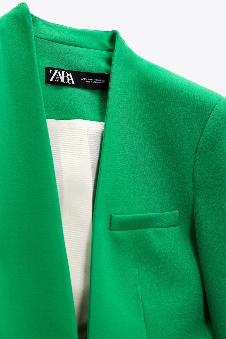 Sacou verde Zara xs